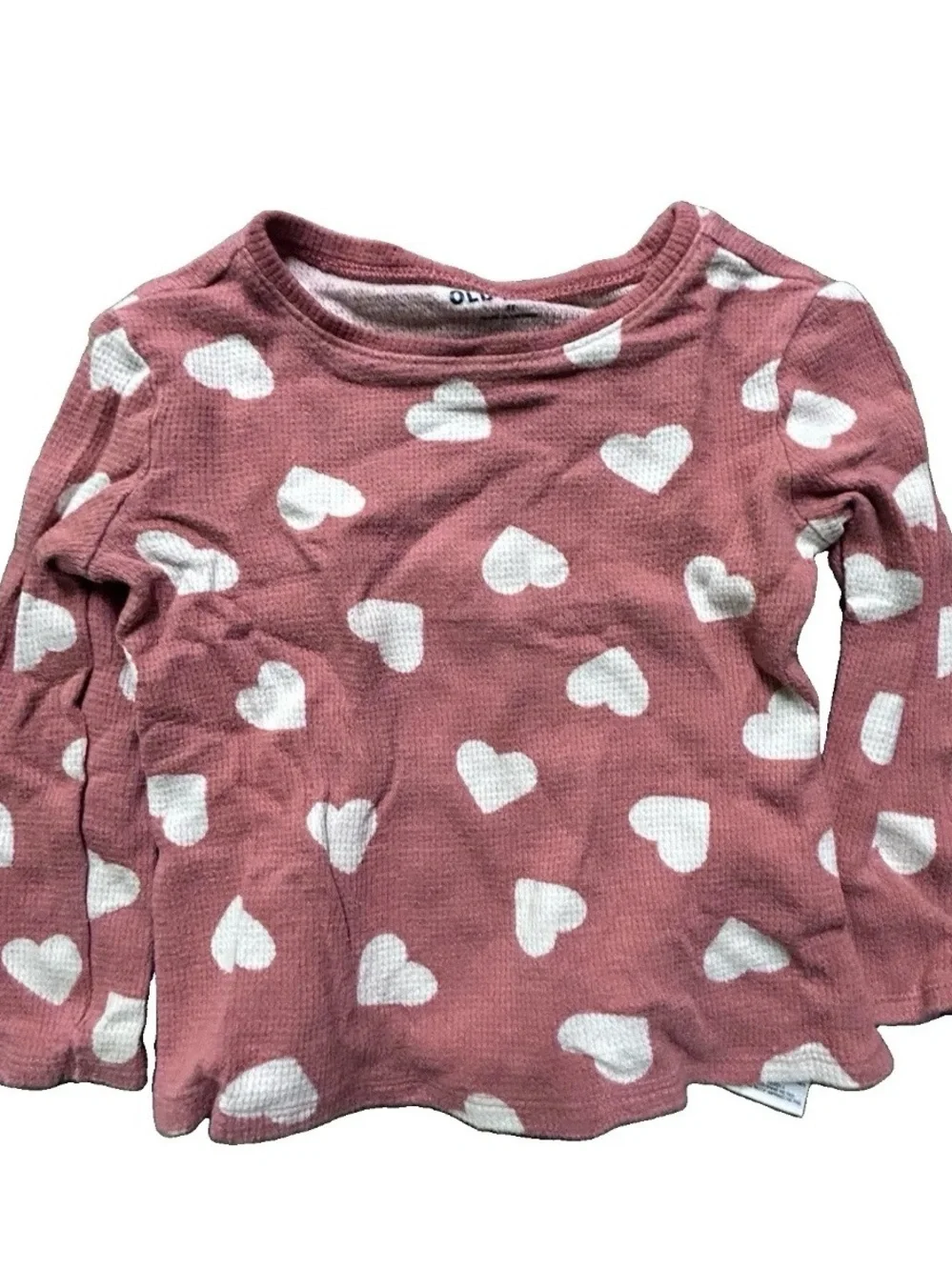 Toddler Girl Long Sleeve Winter Shirts Hearts Valentine’s Day Size 3T